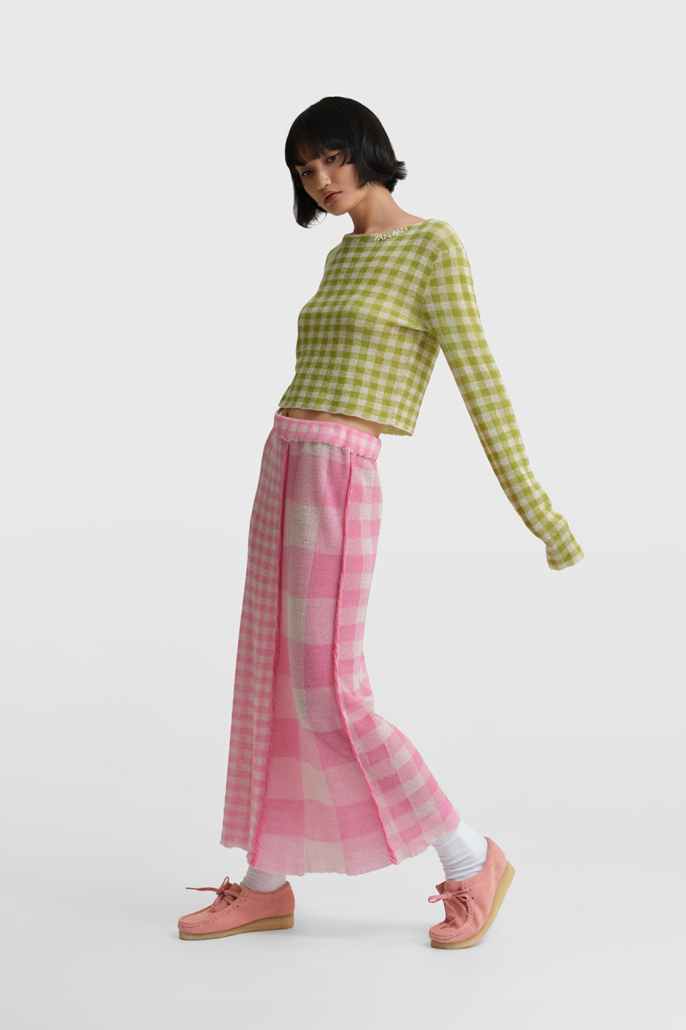 Gingham Maxi Skirt