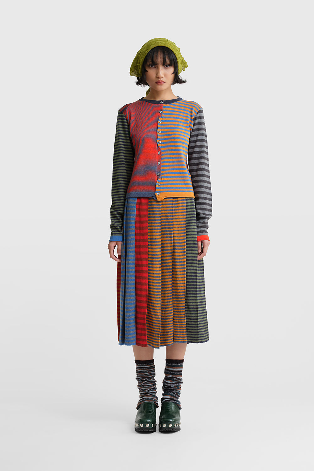 Mismatched Stripe Cardigan