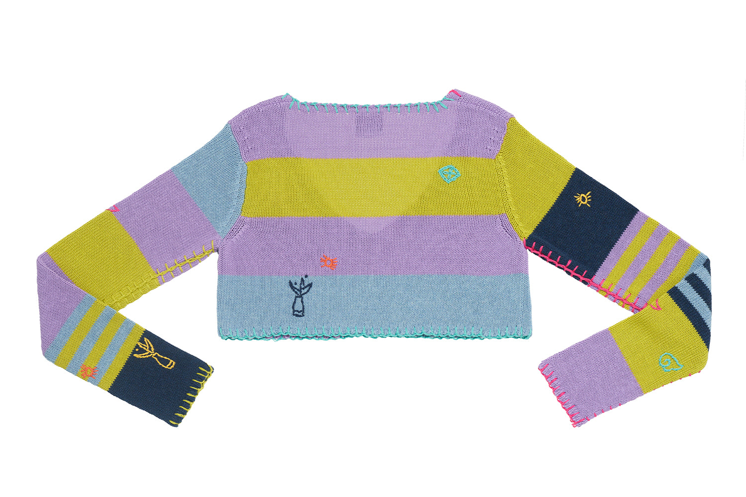 Curious V-neck Cropped Pullover