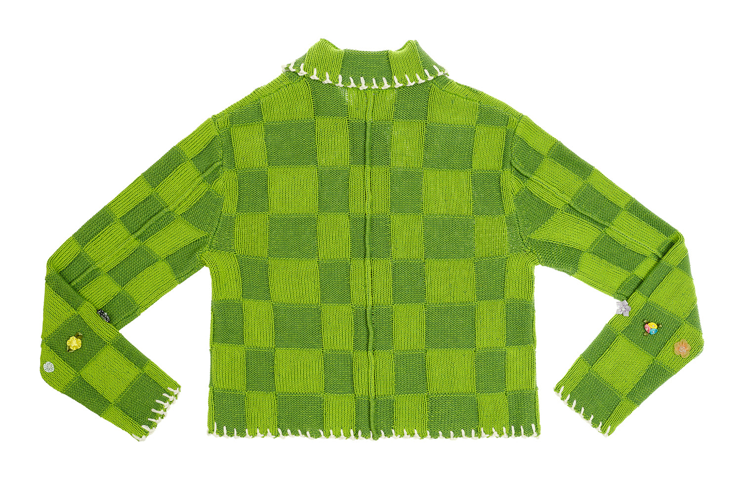 Embellished Check Shrunken Work Jacket