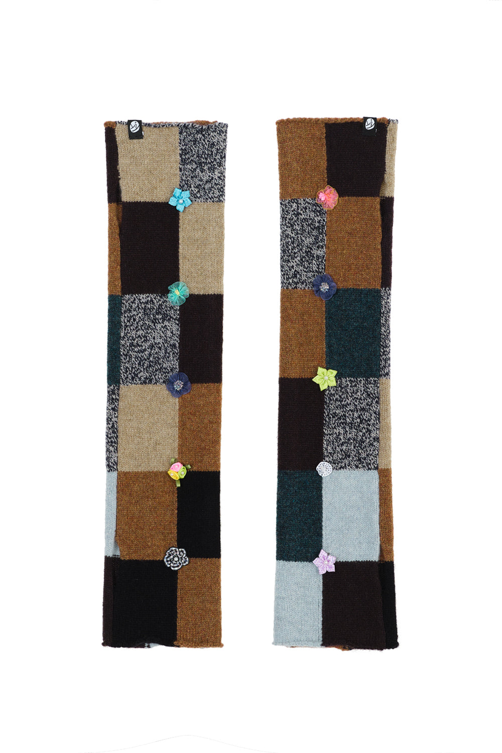 Checked Armwarmers