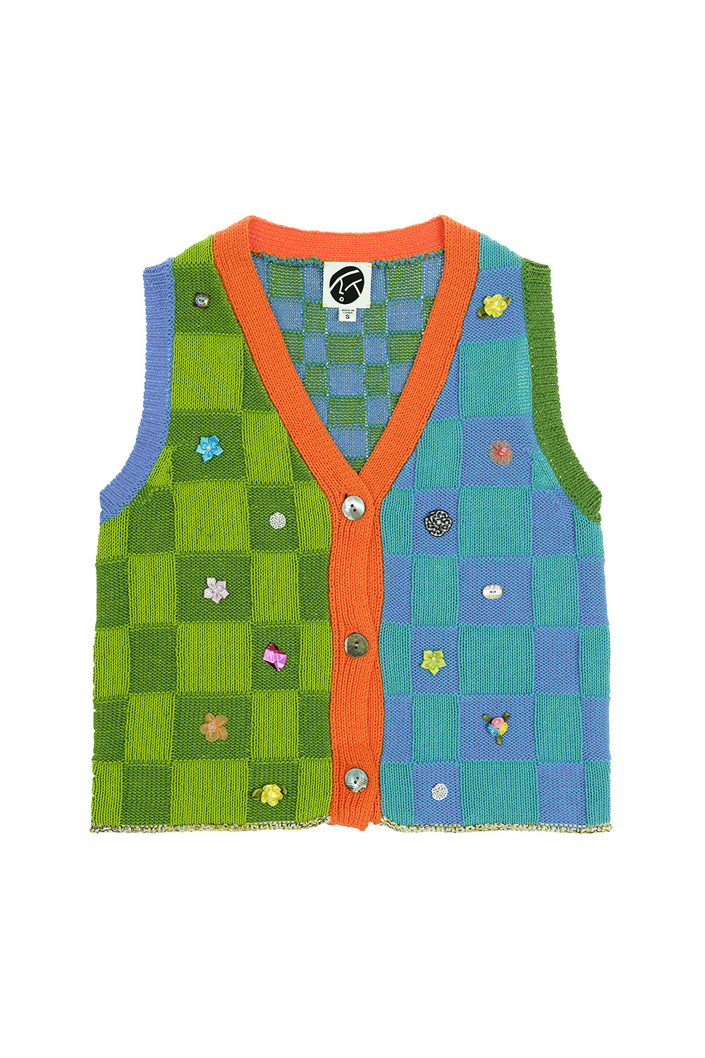 Embellished Check Waistcoat
