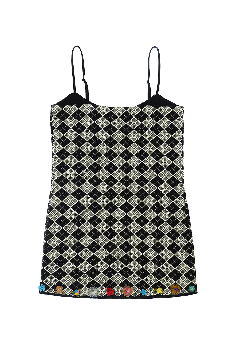 Argyle Strappy Mini Dress