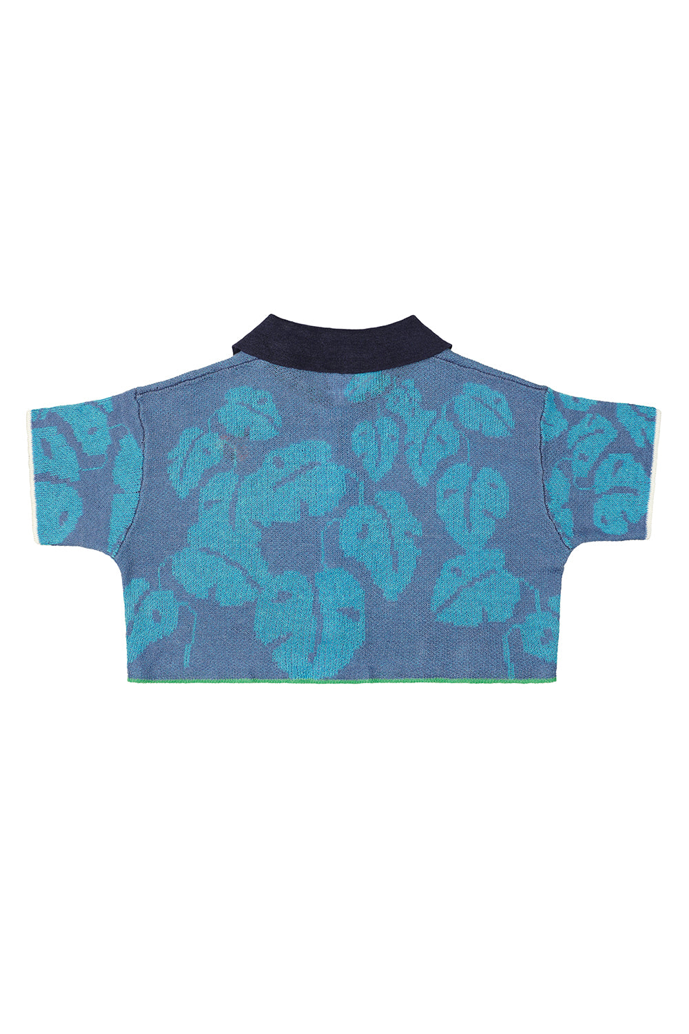 Monstera Boxy Cropped Short Sleeve Shirt