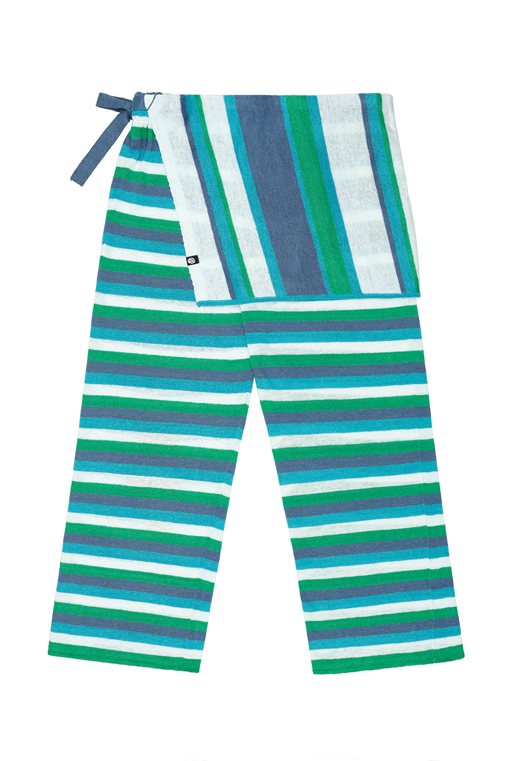 Linen Stripe Double Layer Apron with Pant