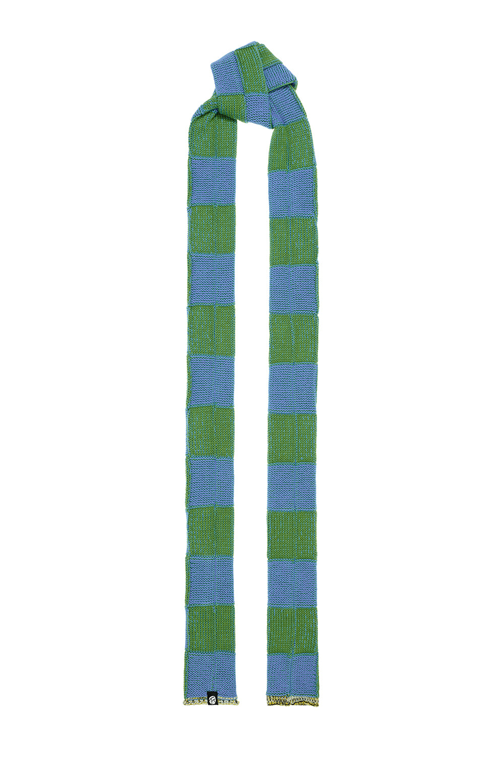 Embellished Check Skinny Scarf