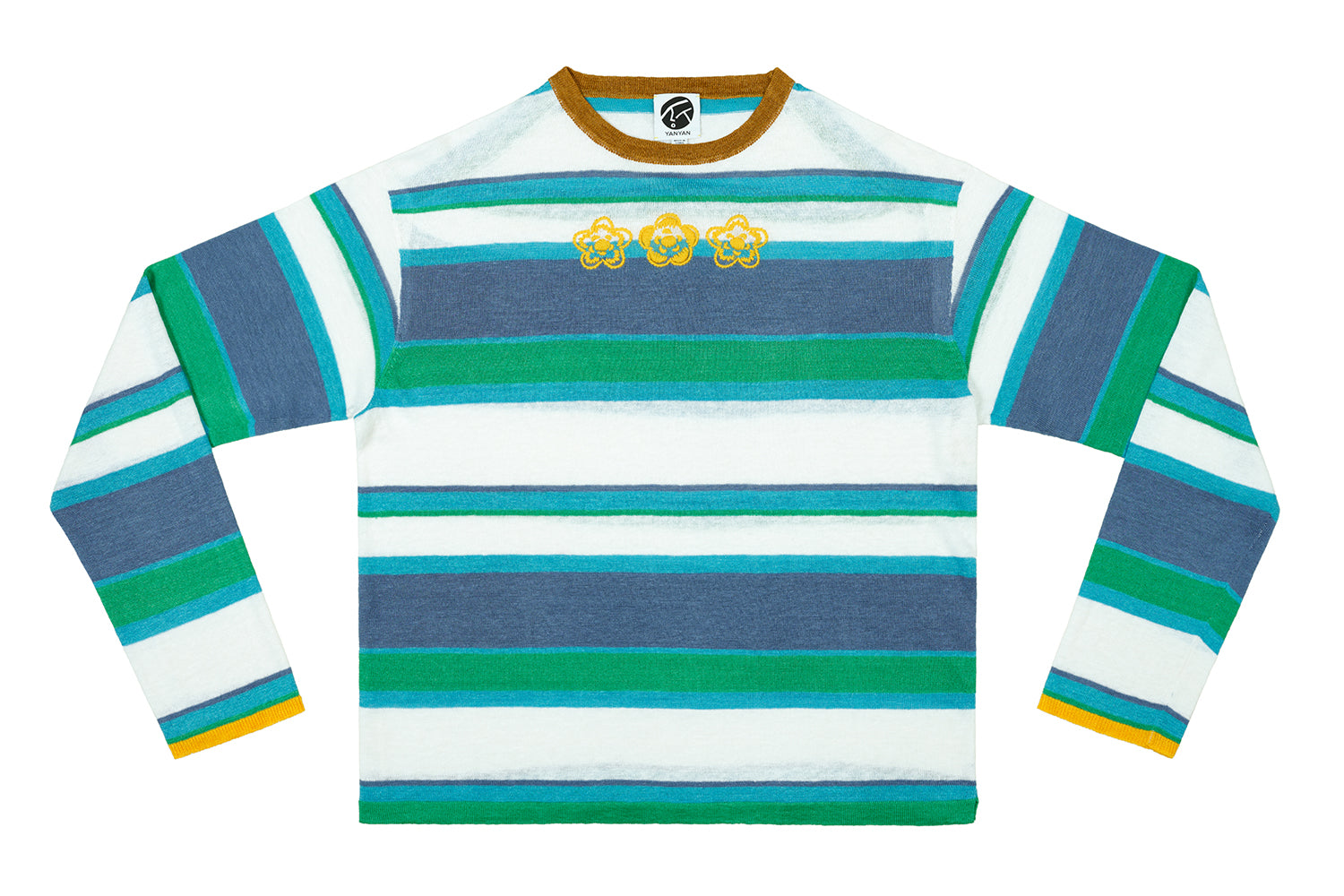 Linen Stripe LS Tee