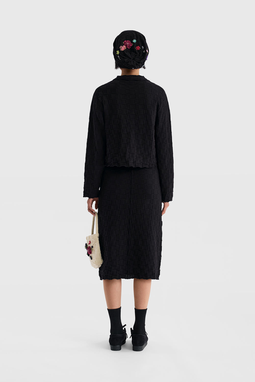 Floral Check Shrunken Work Jacket