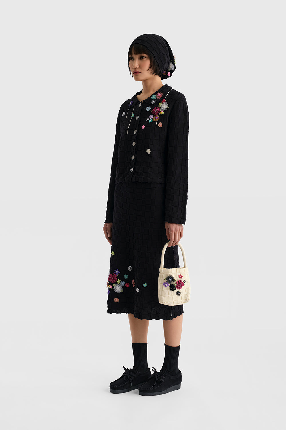 Floral Check Shrunken Work Jacket