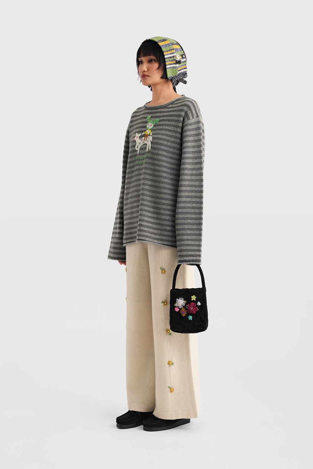Daisy Check Oversized Pant