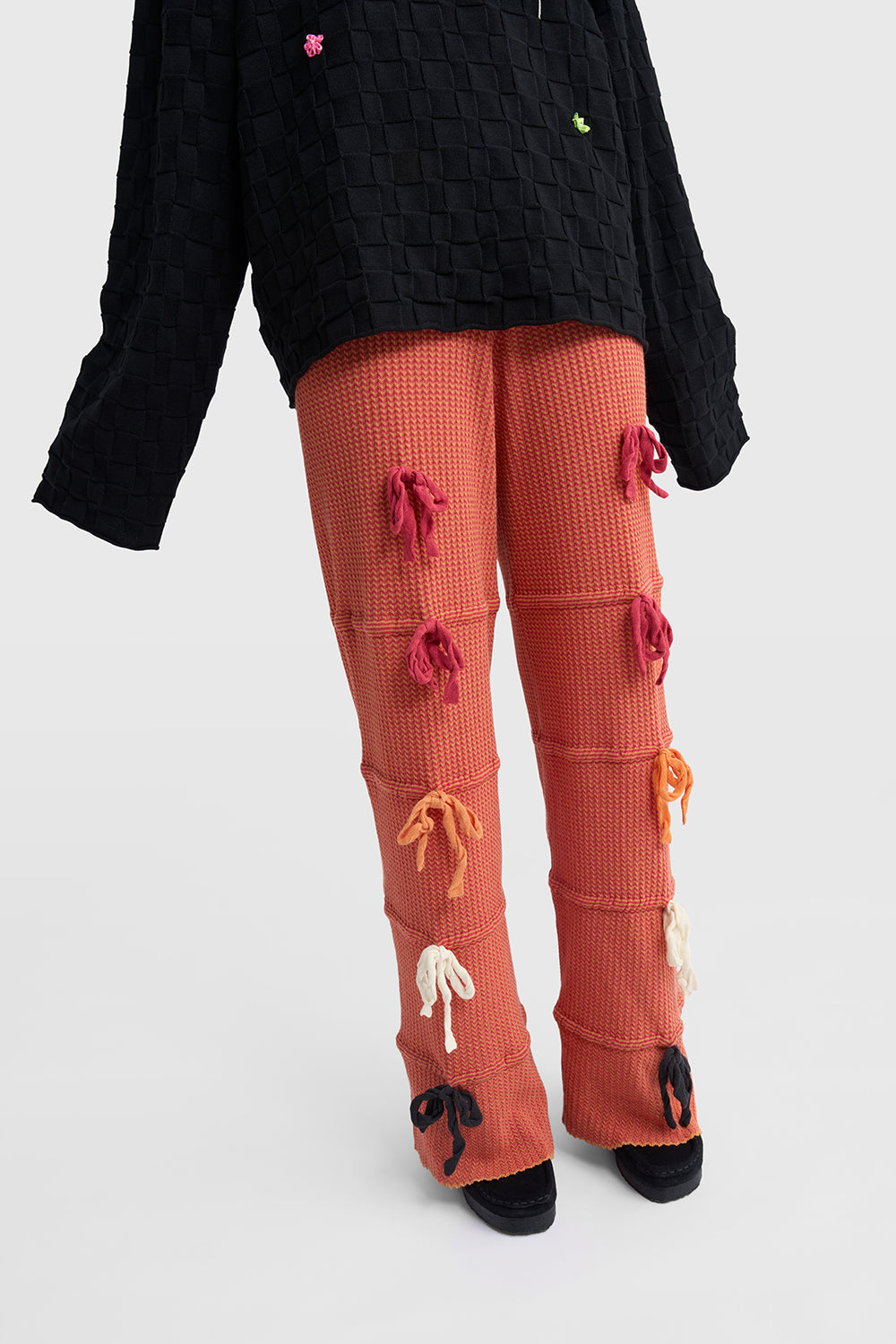 Bow Zigzag Stripe Easy Pant