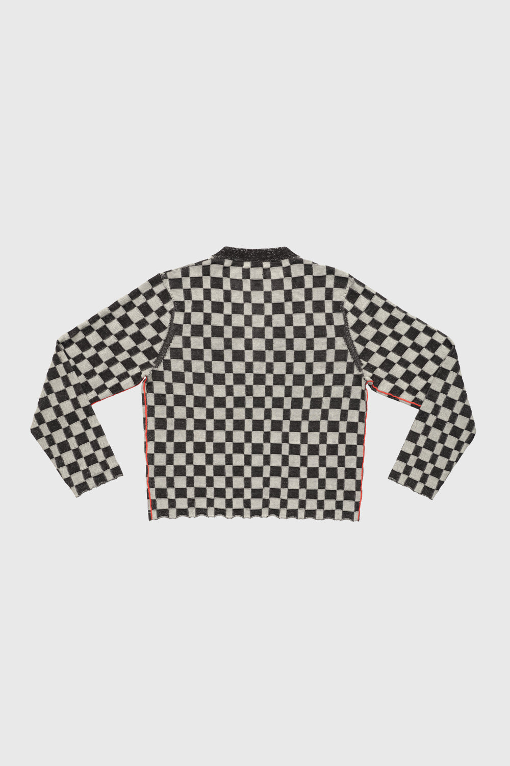 Floral Check Boxy Cardigan