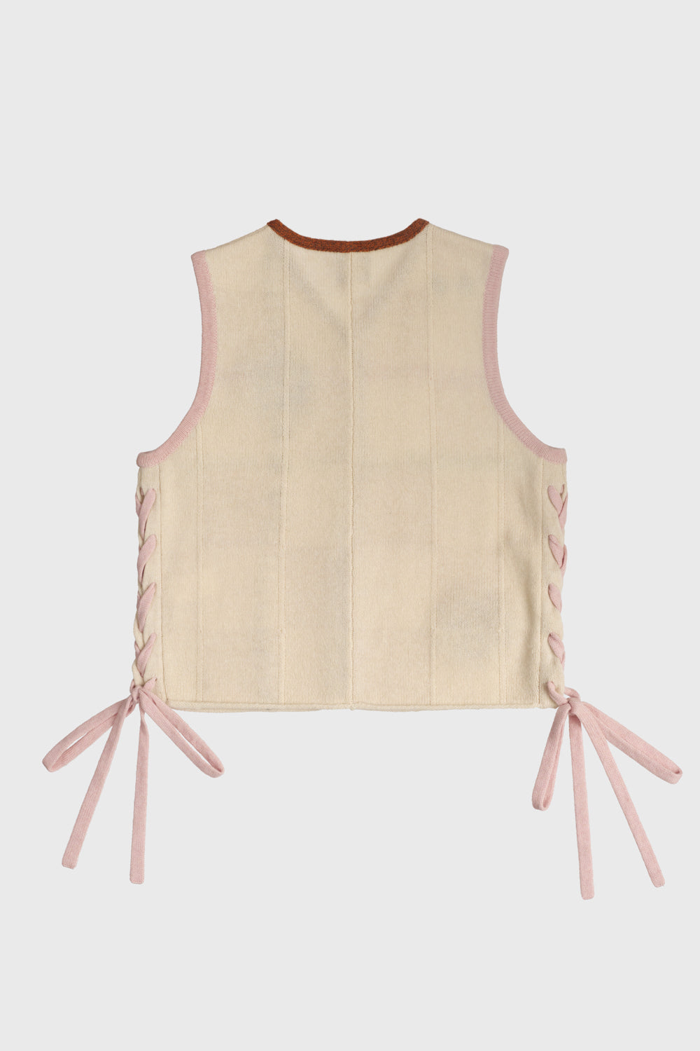 Daisy Check V-Neck Boxy Waistcoat