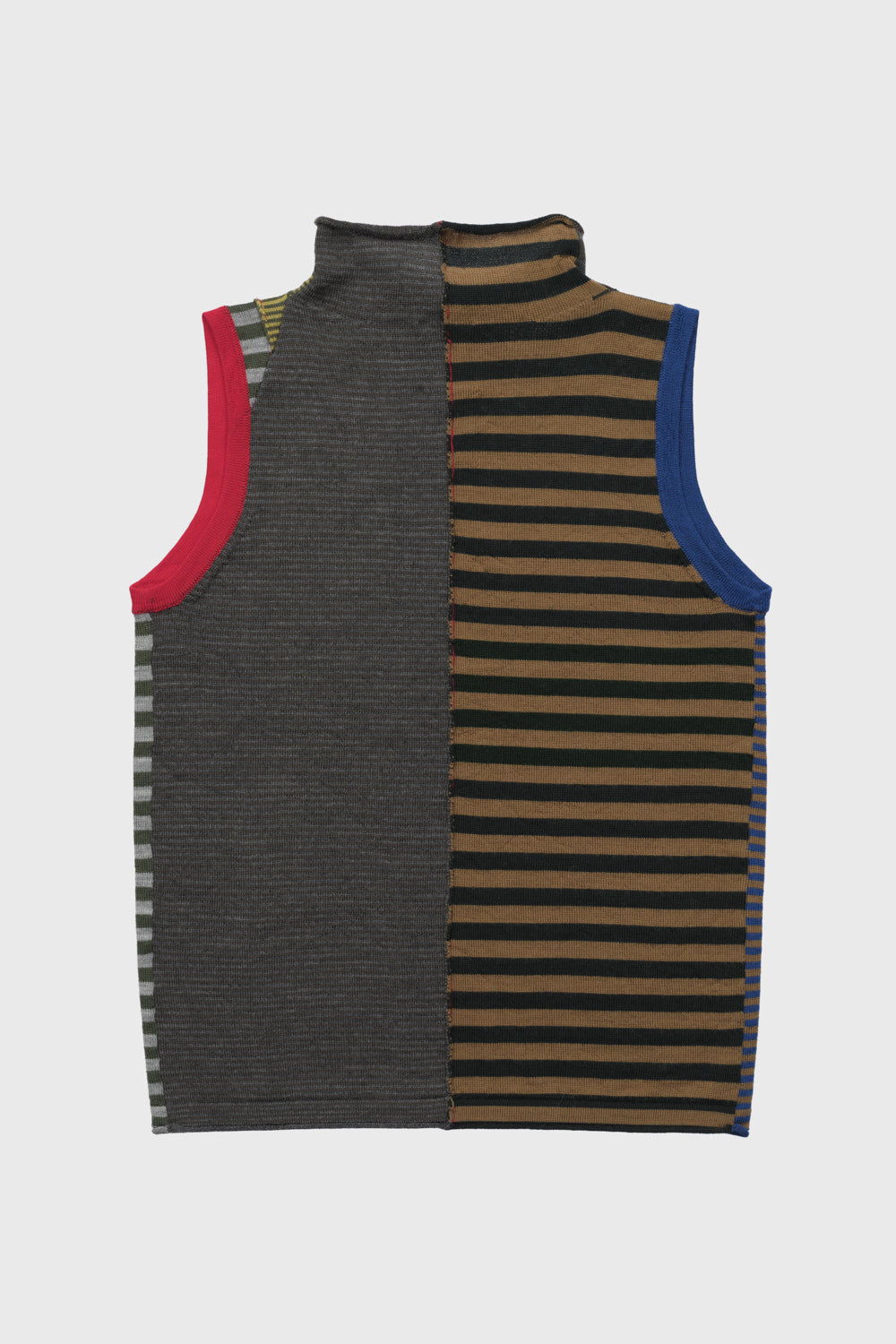 Mismatched Stripe Mockneck Tank