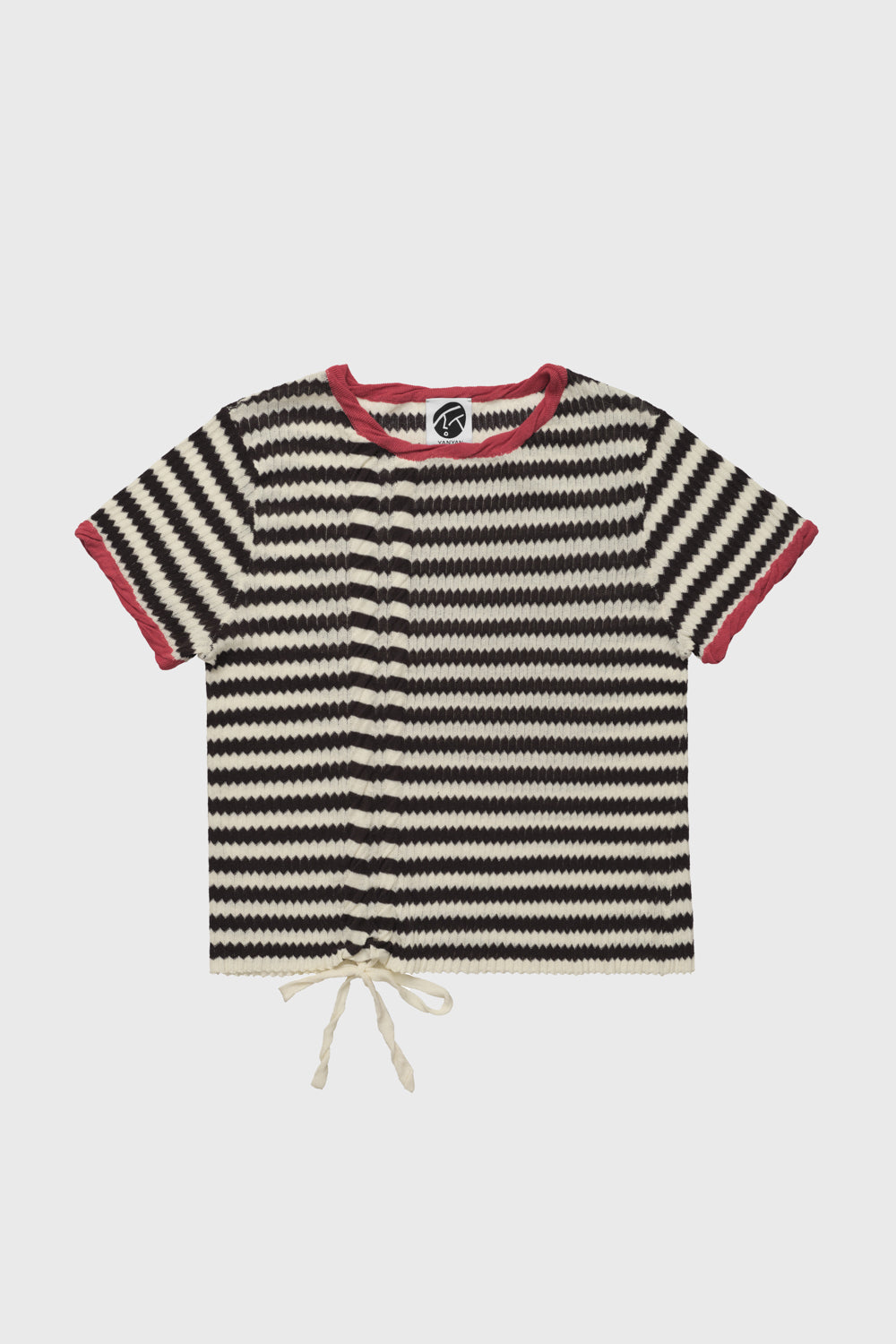 Bow Zigzag Stripe SS Tee
