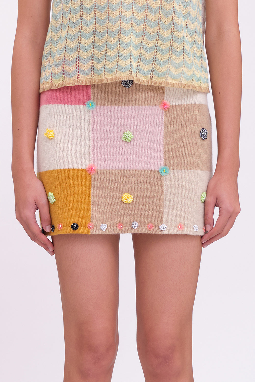 Checked Mini Skirt