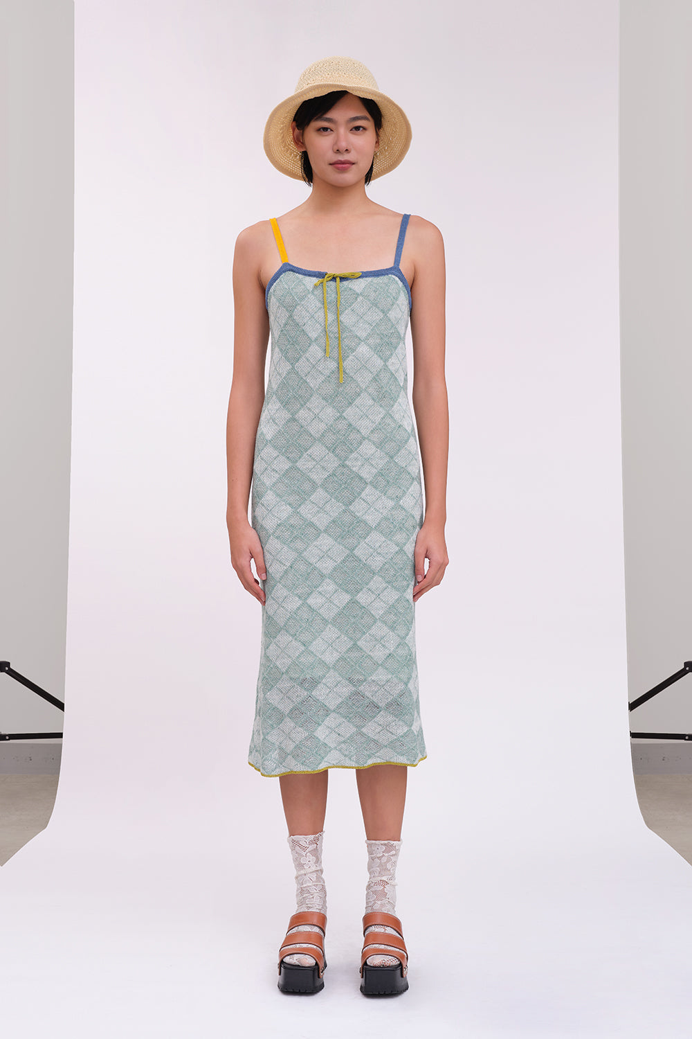 Argyle Midi Dress