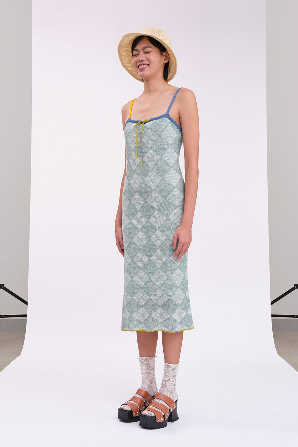 Argyle Midi Dress