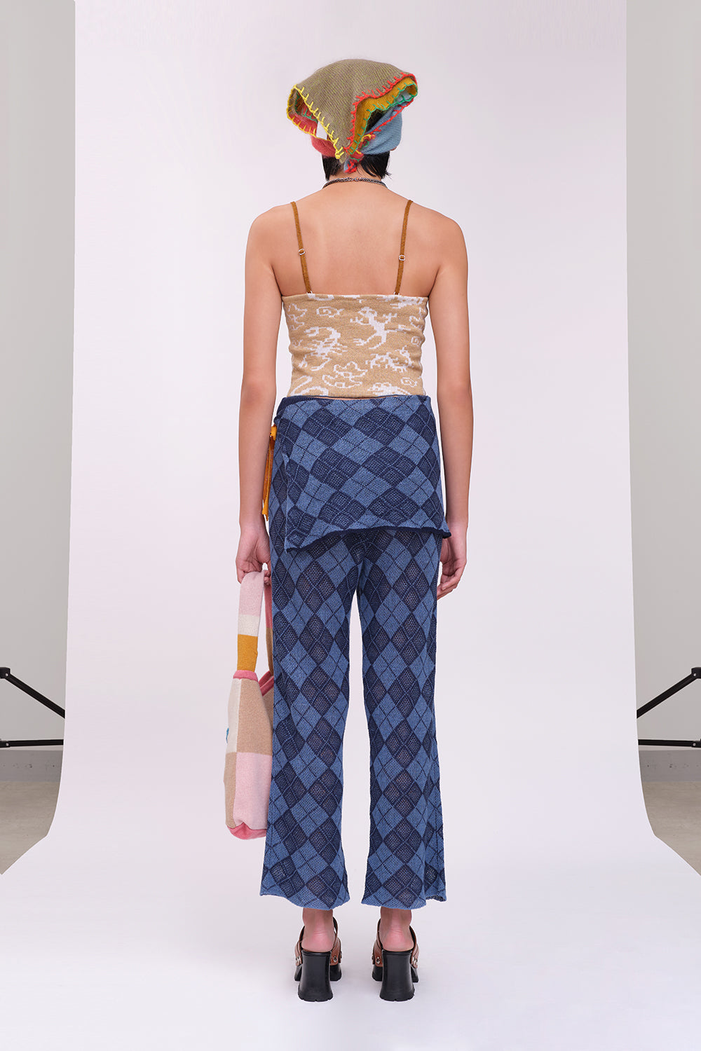 Argyle Easy Beach Pant with Apron Set