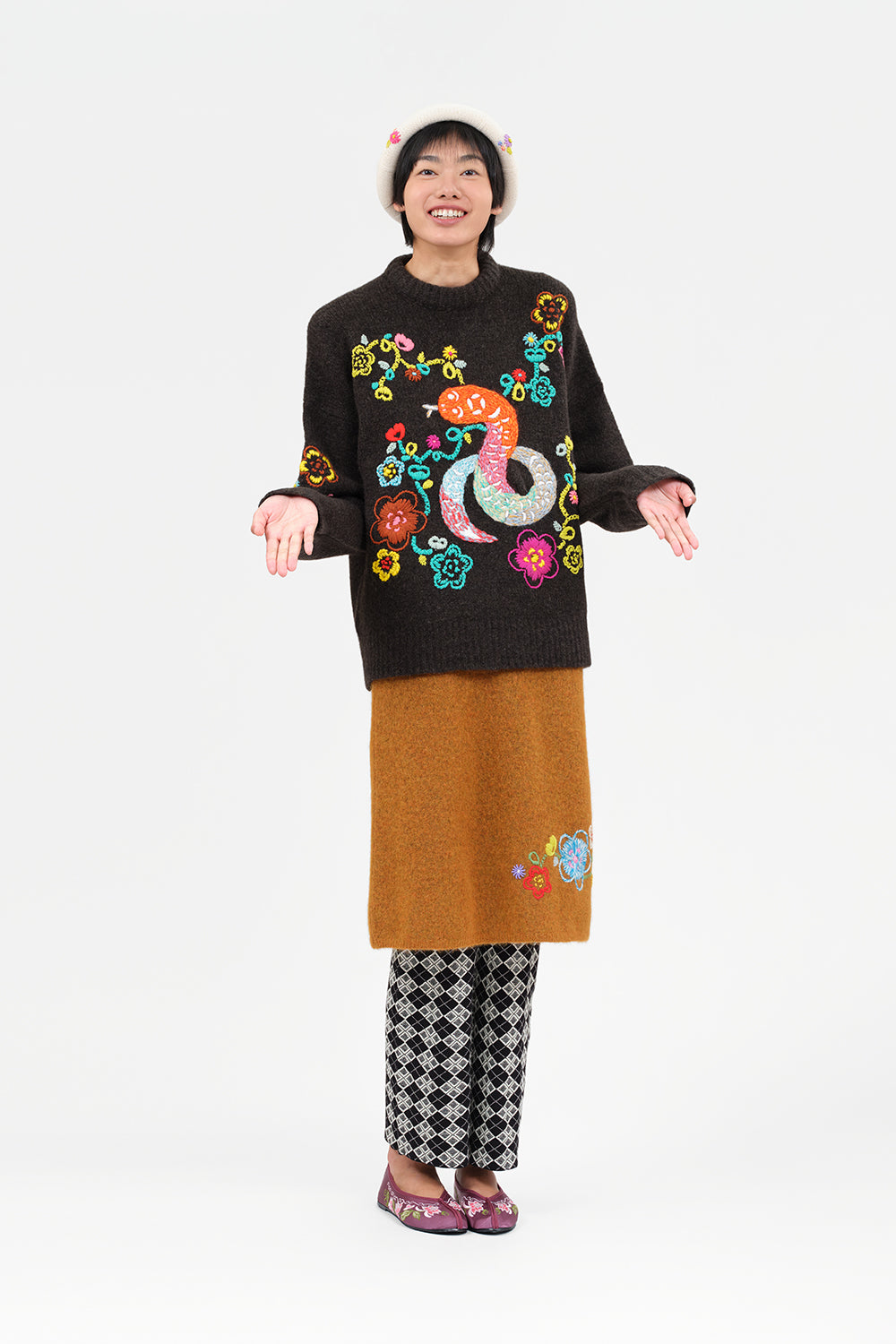 Fafa Alpaca Pencil Skirt