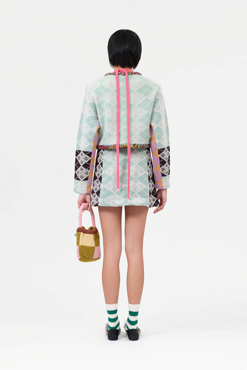 Argyle Braided Jacket