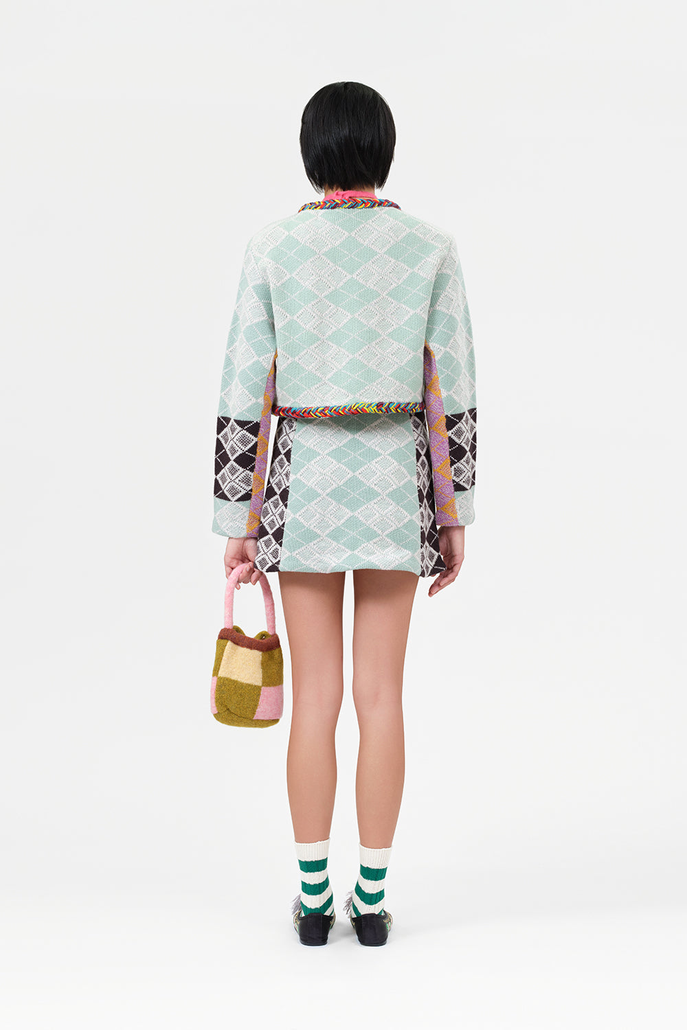 Argyle Braided Jacket