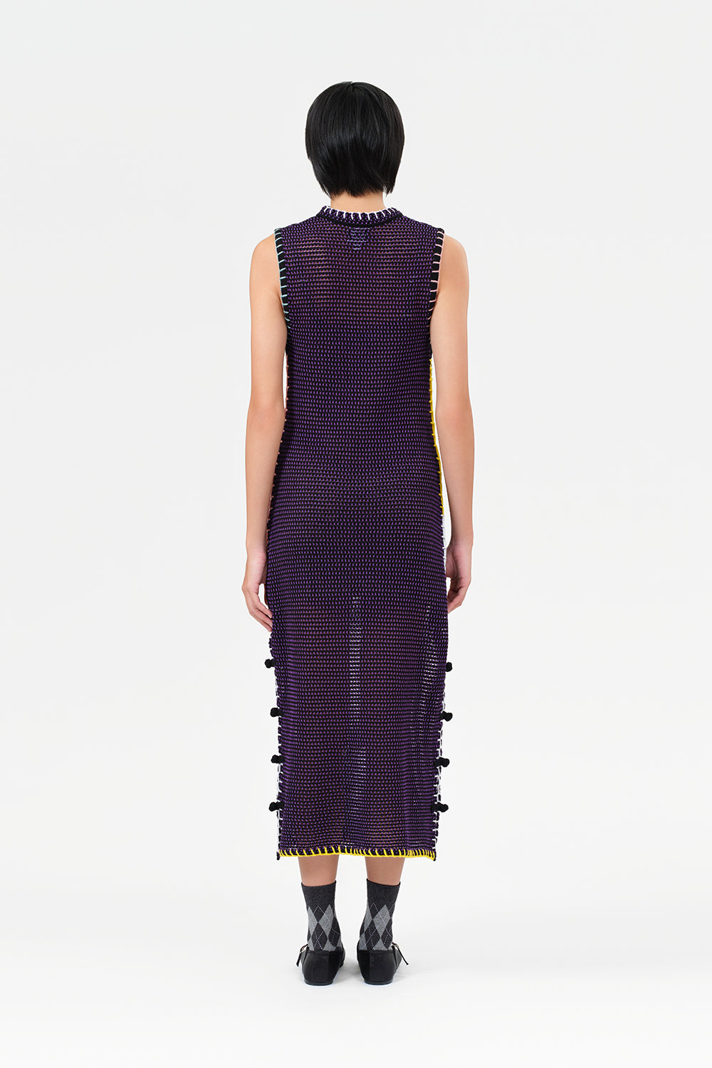 Wool Honey Sleeveless Cheongsam Dress