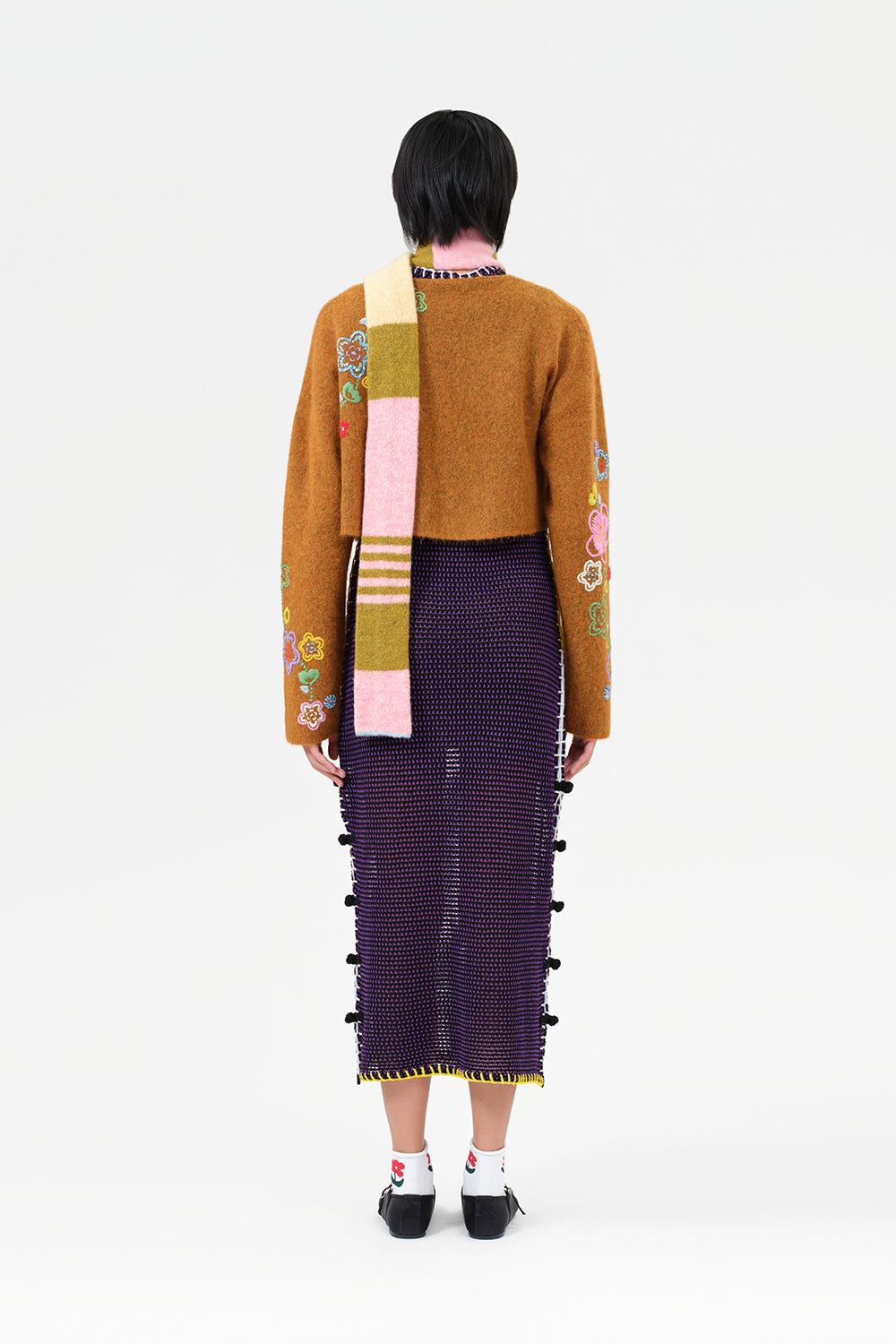 Wool Honey Sleeveless Cheongsam Dress