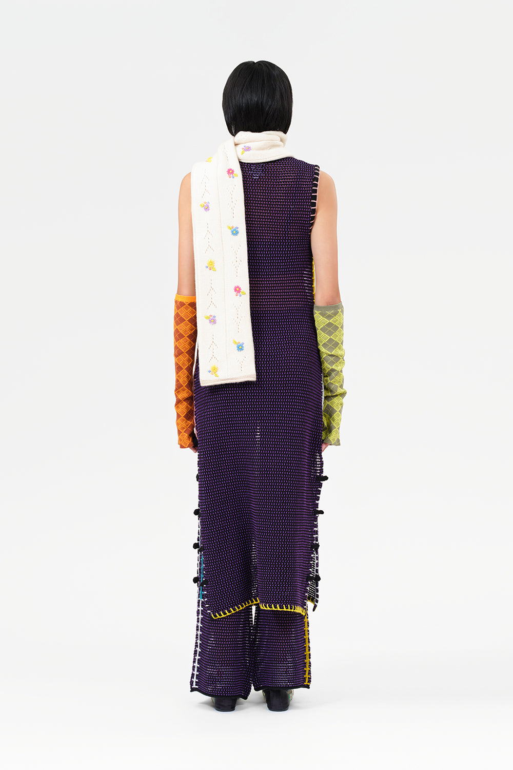 Wool Honey Sleeveless Cheongsam Dress