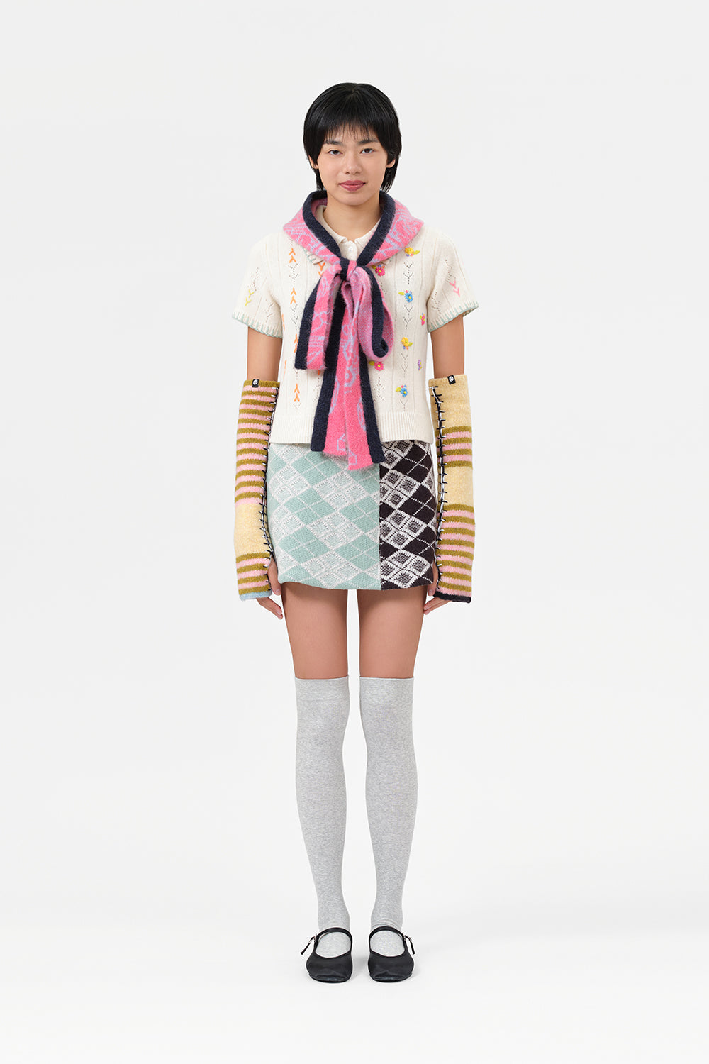 Argyle Mini Skirt