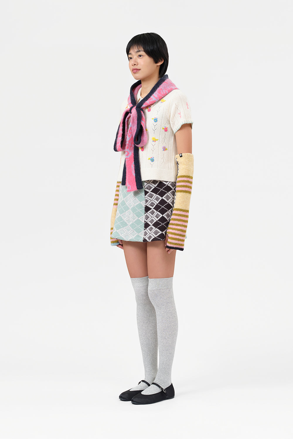 Argyle Mini Skirt