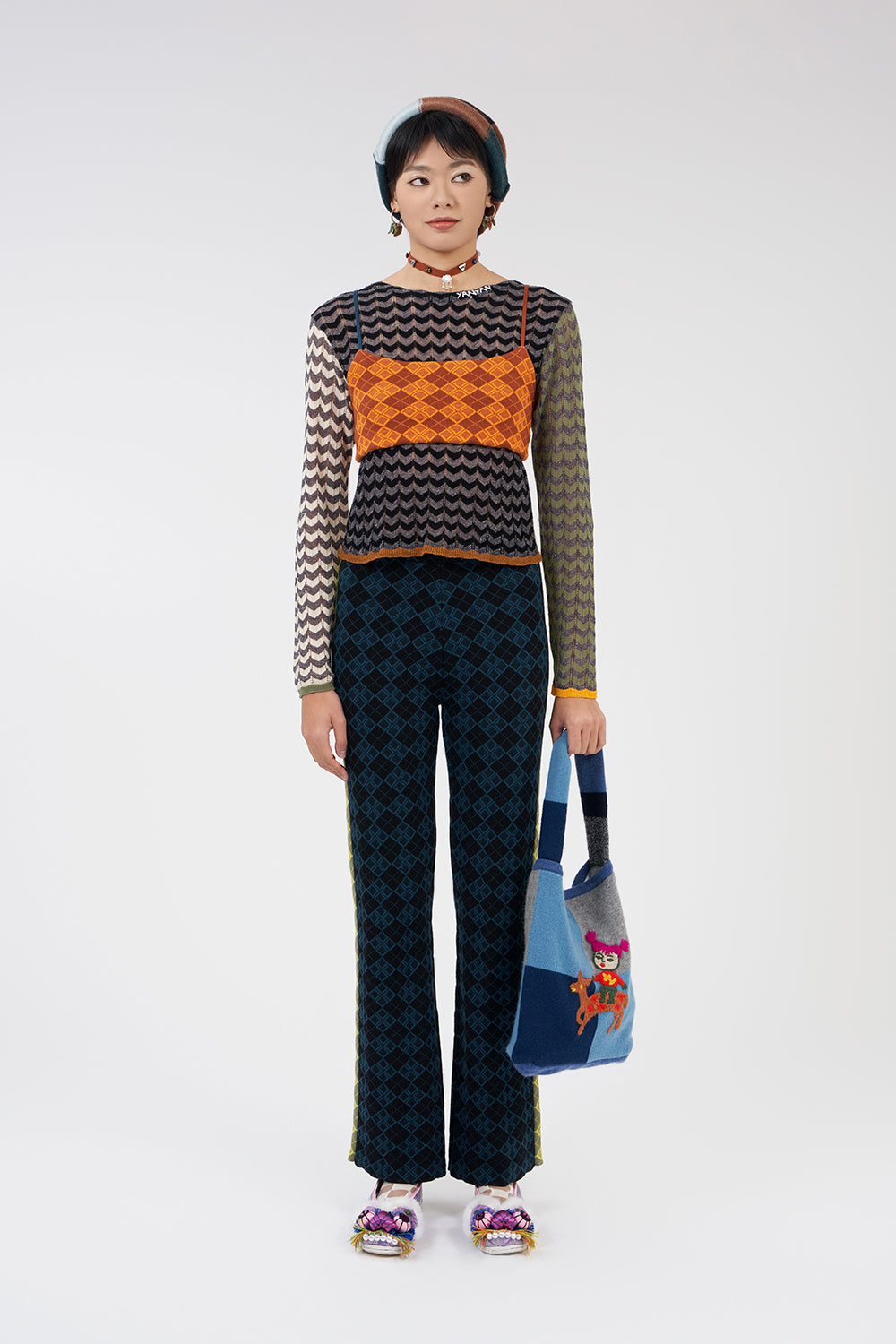 Argyle Slim Pant