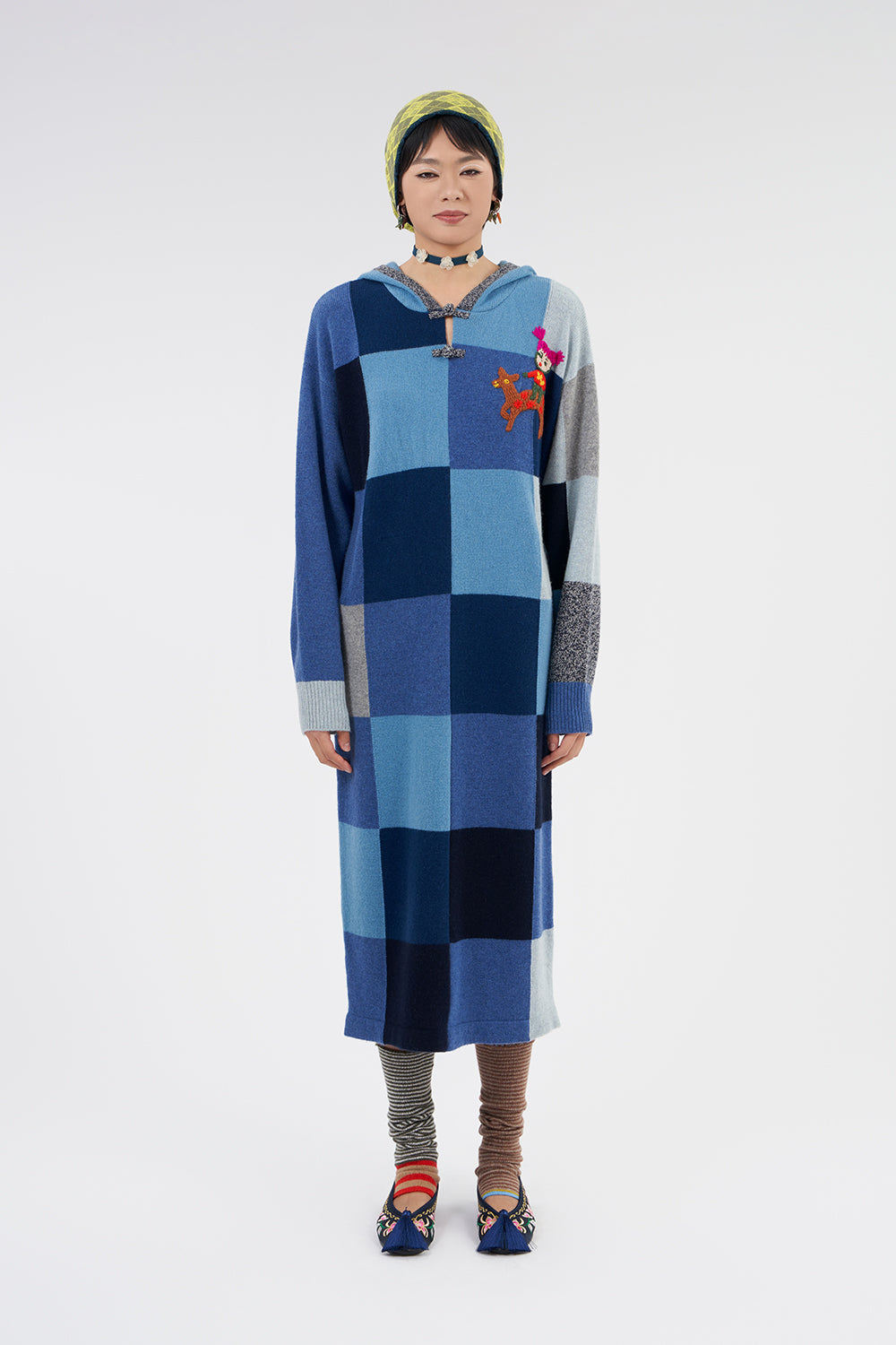 Checked Hoody Dress