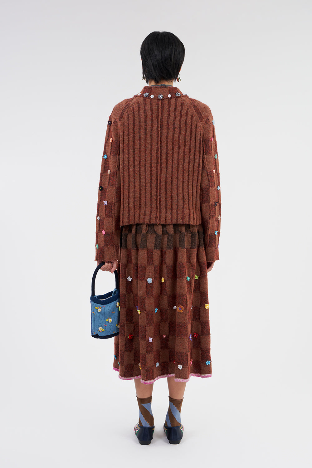 Lambswool Plaited Check Jacket