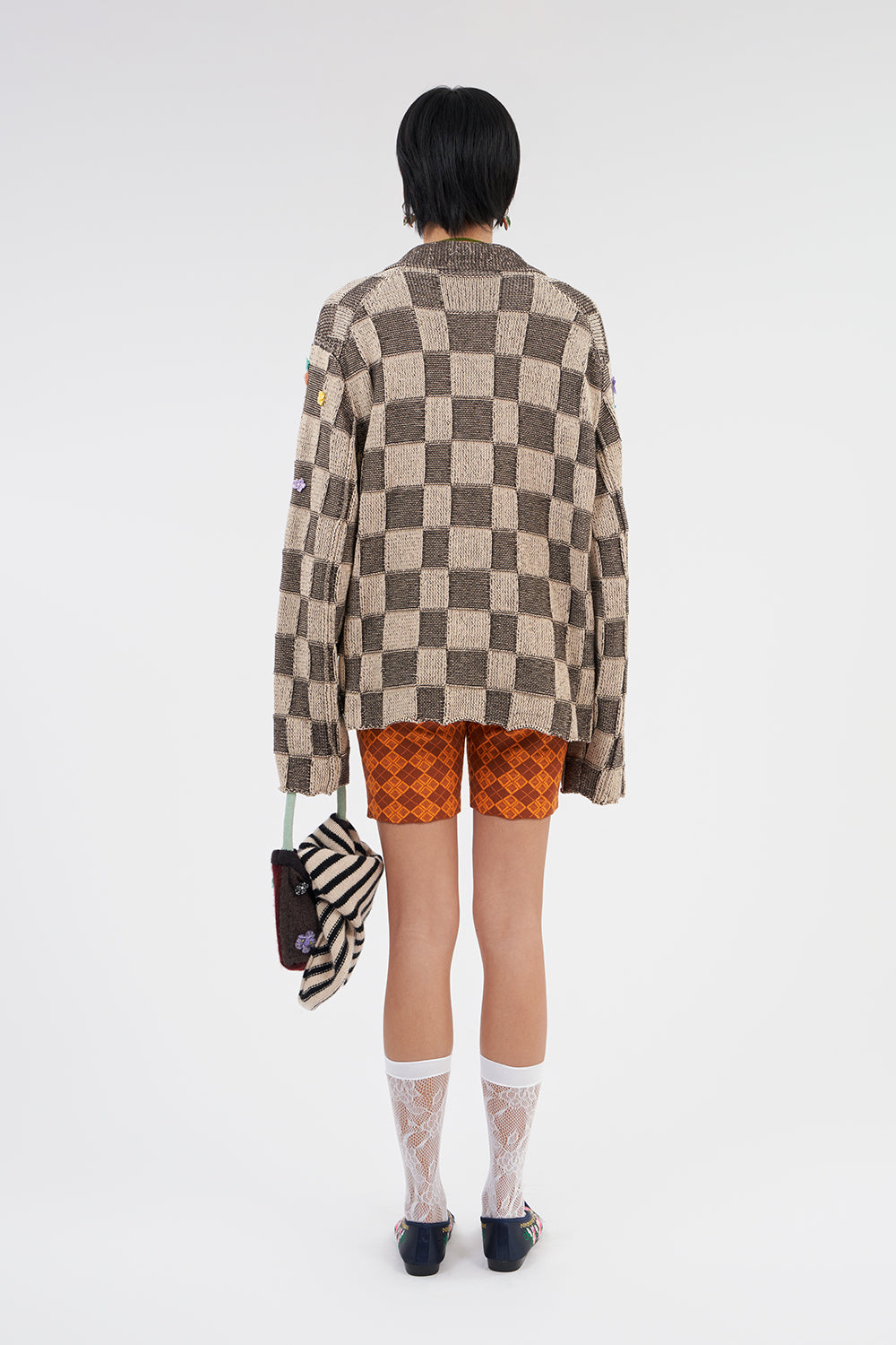 Fireworks Check Oversized Work Jacket