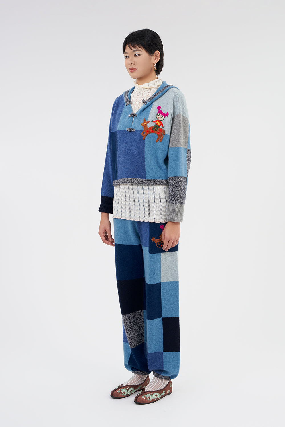 Checked Hoody