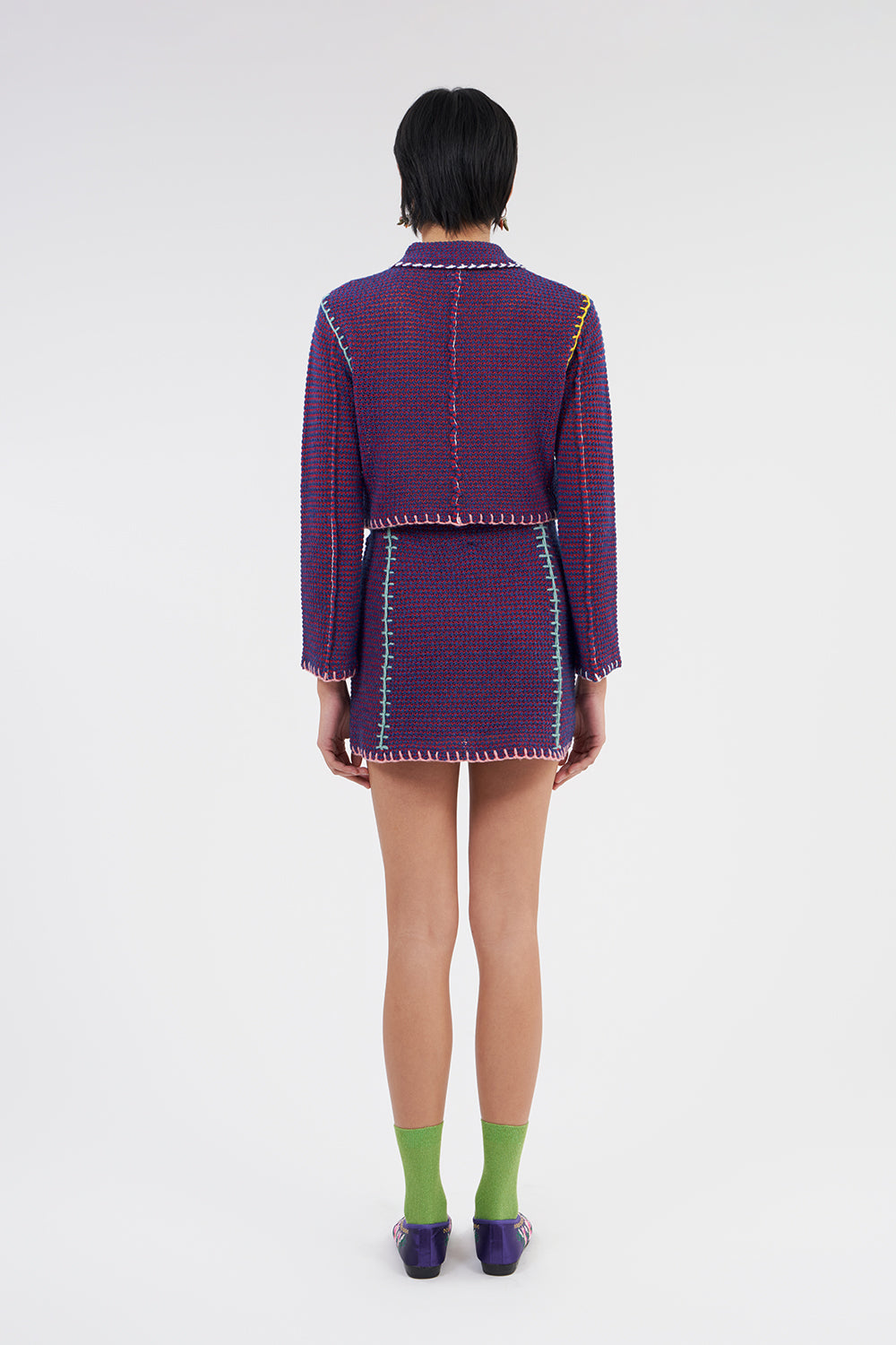 Wool Honey Cropped Shirt Jacket