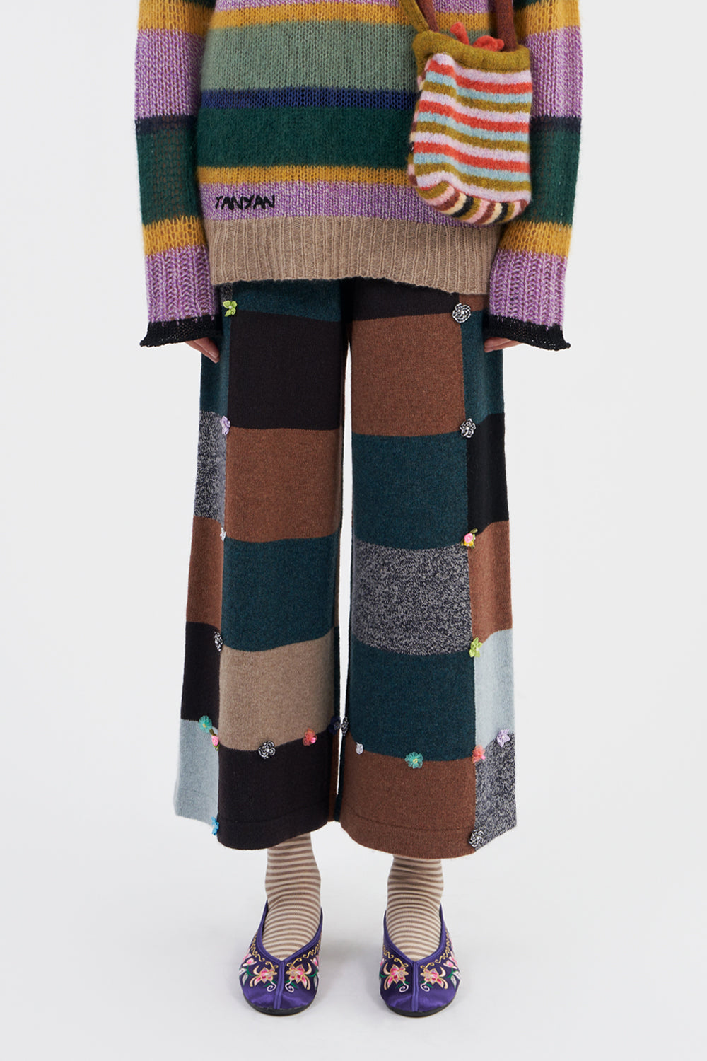 Checked Oversized Pant