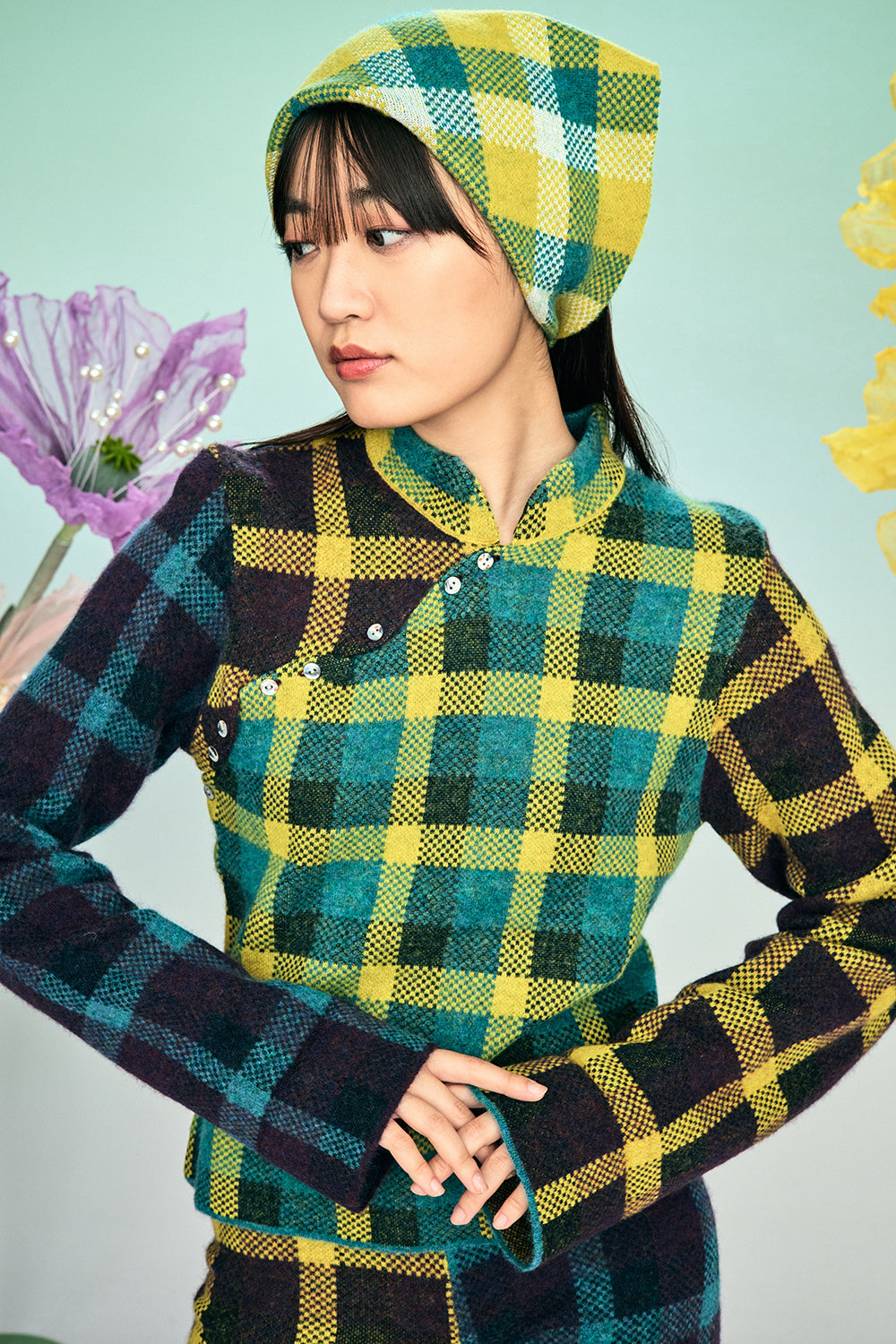 Bao Plaid LS Pullover
