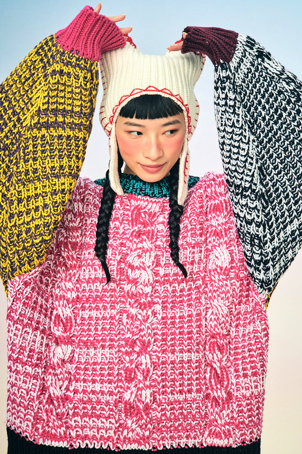 Bo Chunky Oversized Cable Pullover