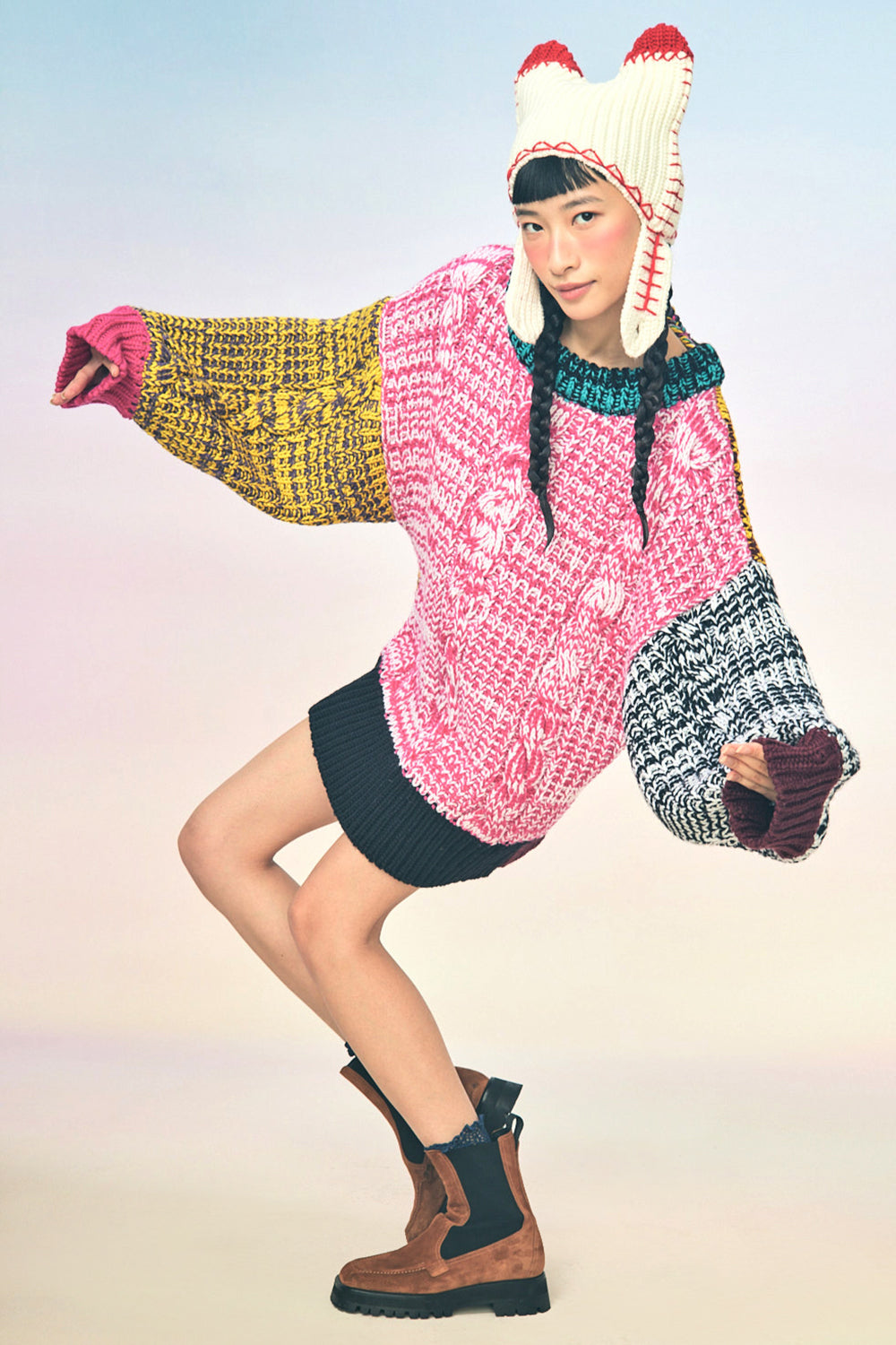 Bo Chunky Oversized Cable Pullover