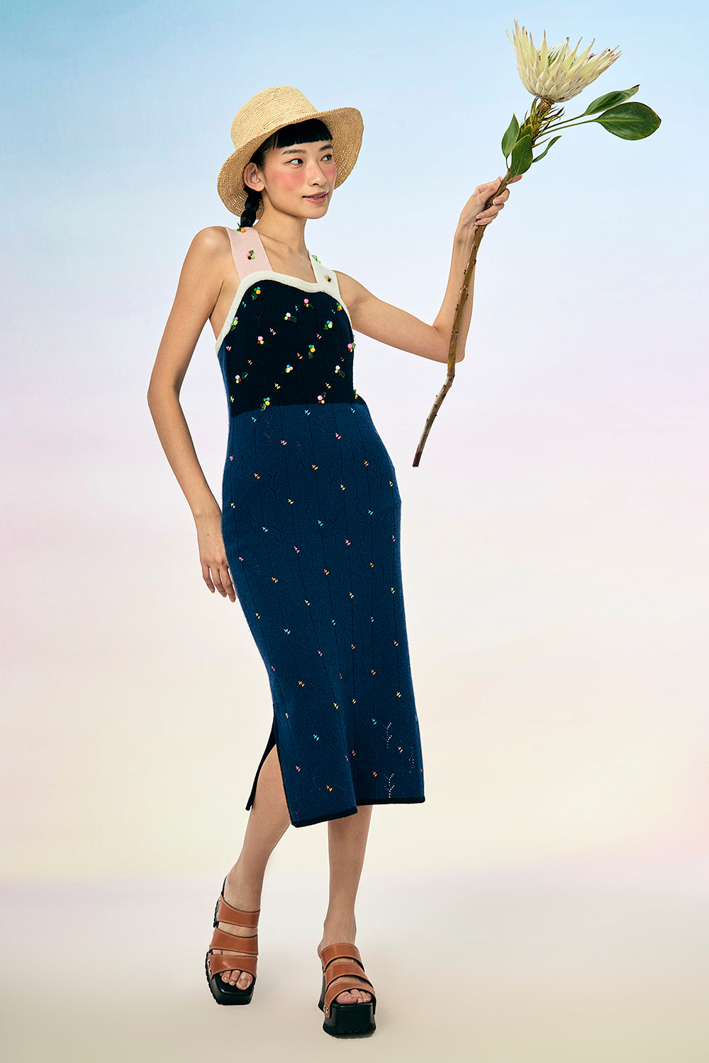 Rosie X-Back Midi Dress