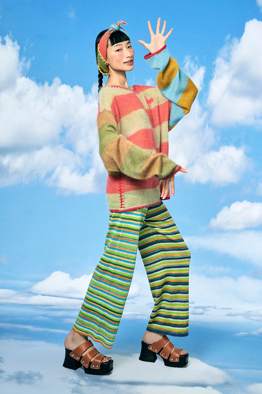 Momo Stripe Oversized Pullover