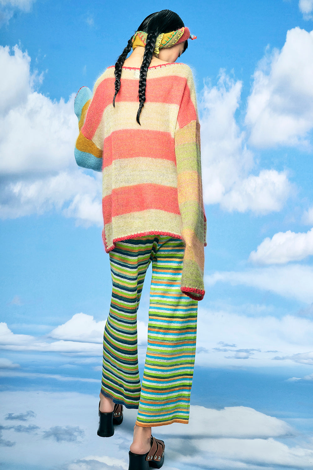 Momo Stripe Oversized Pullover