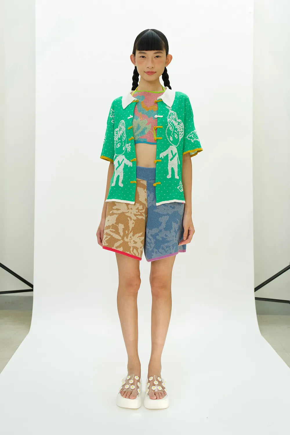 Bauhinia Cotton Short