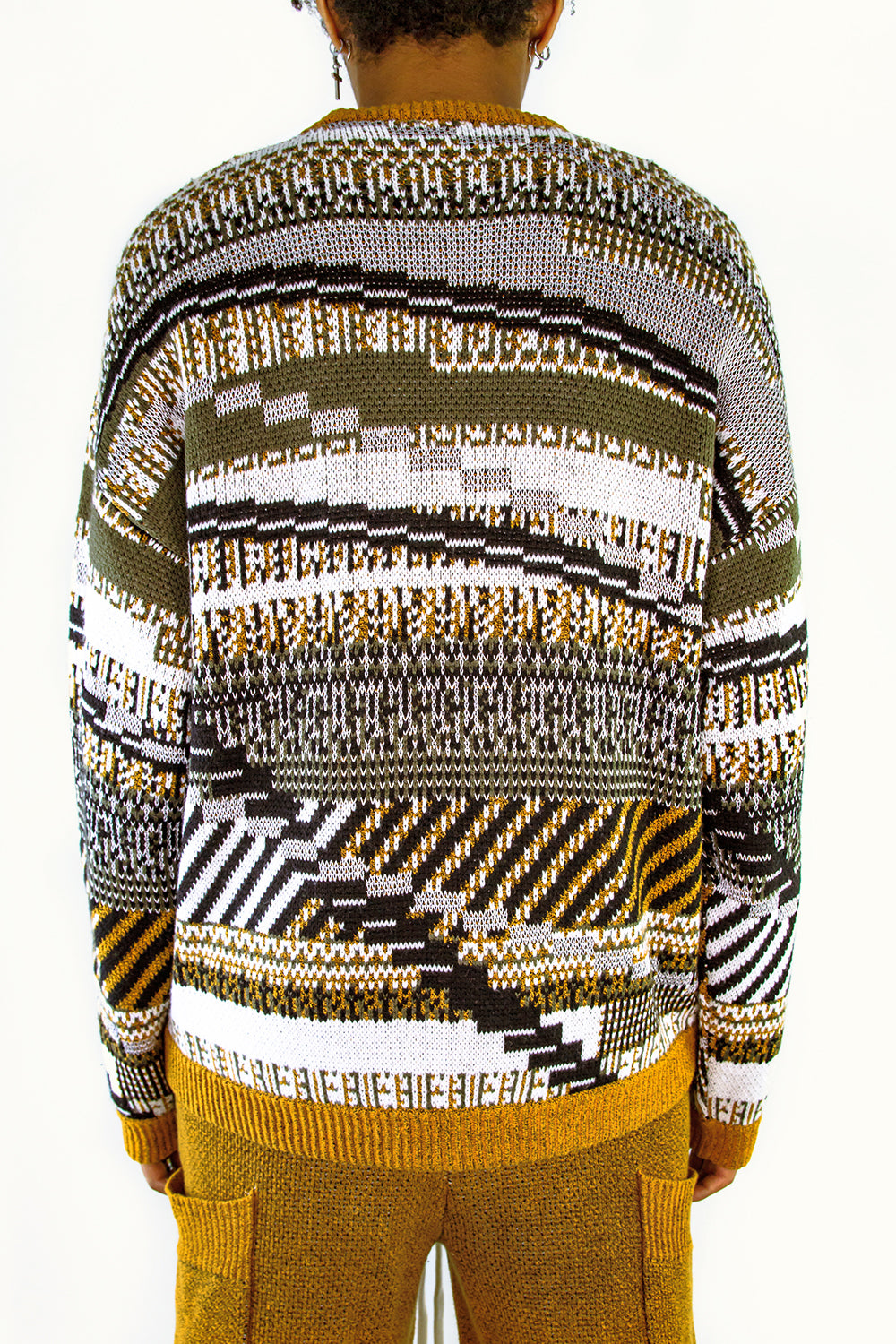 TKCXYY GLITCH-isle Tweed Pullover