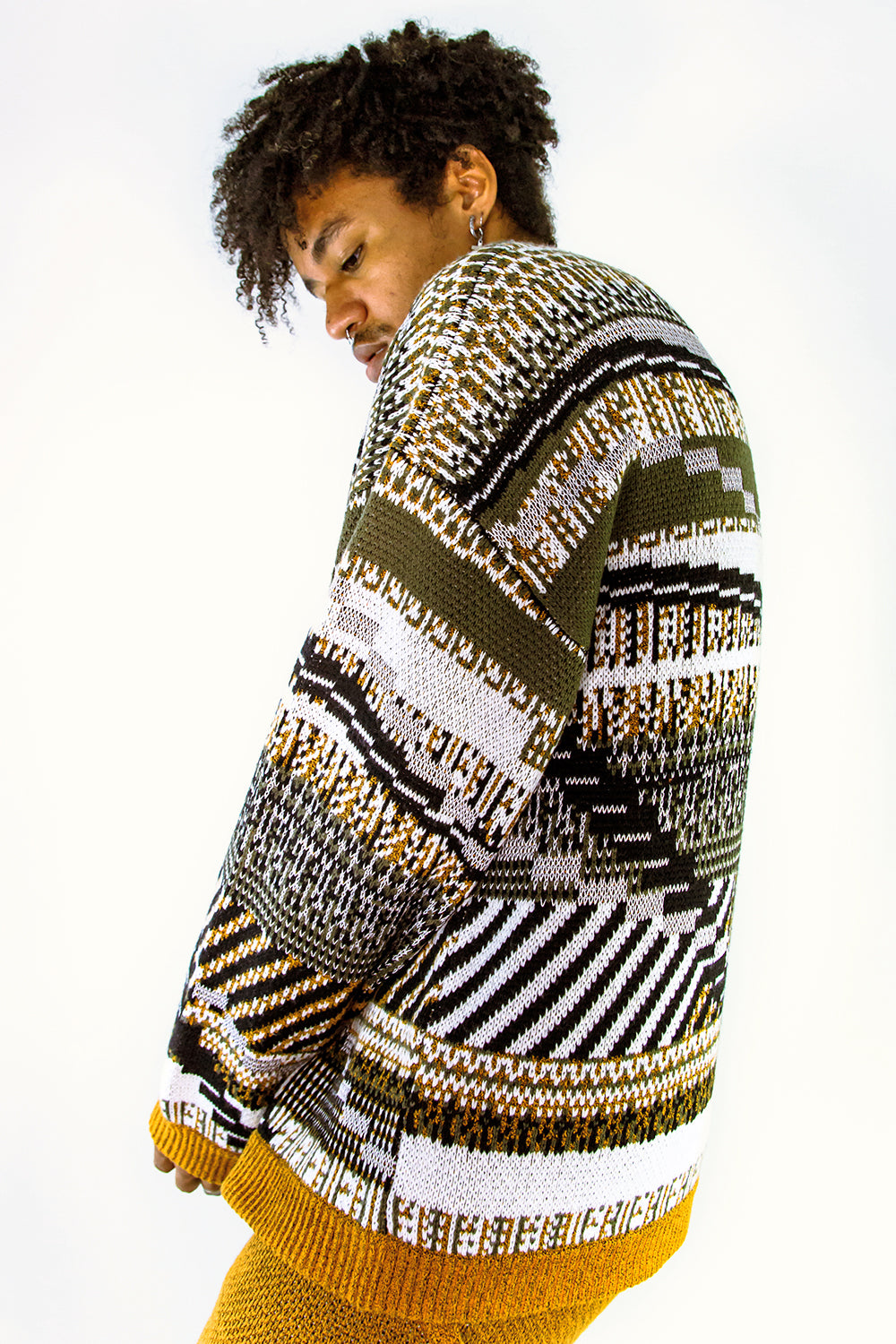 TKCXYY GLITCH-isle Tweed Pullover