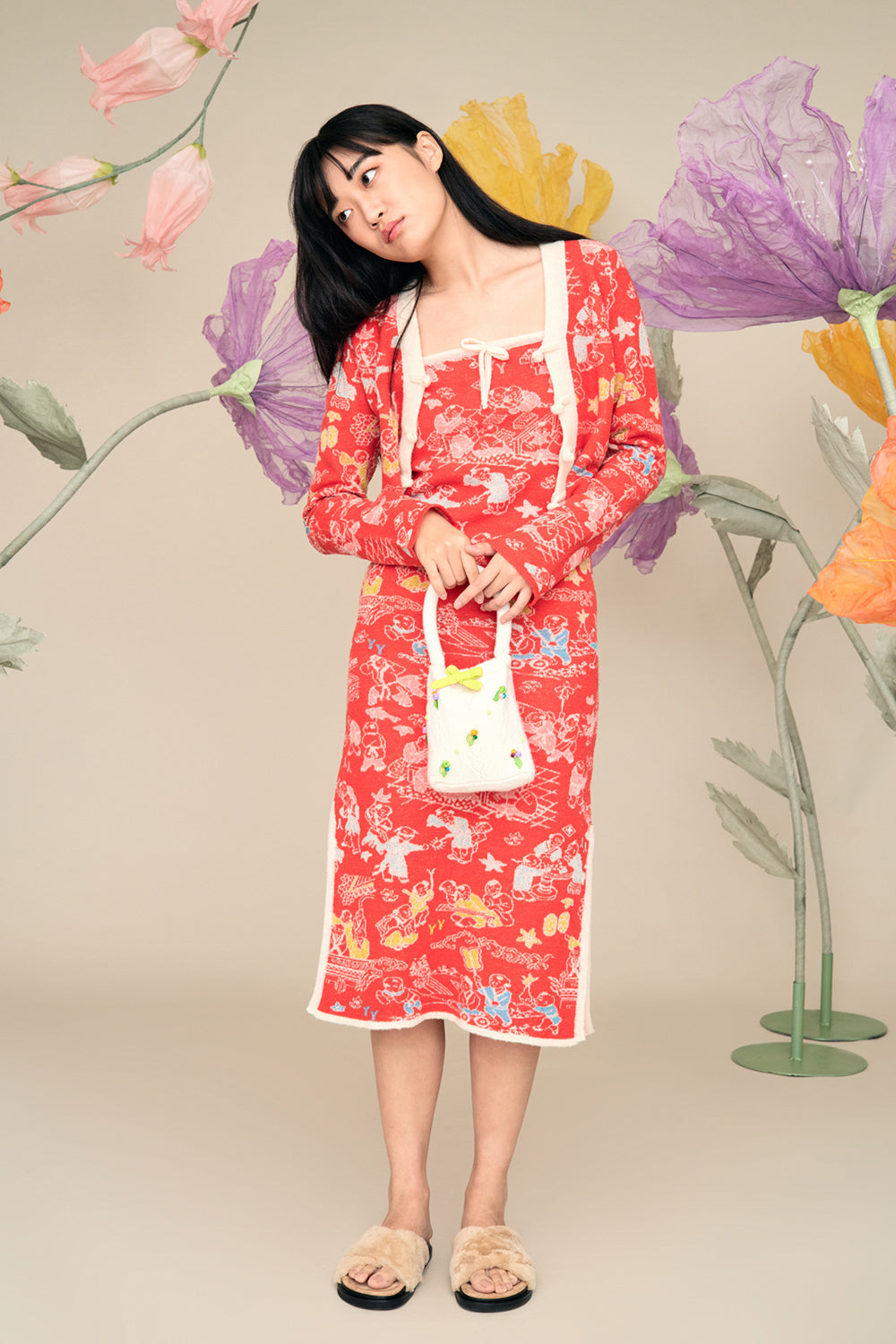 Laza Midi Slip Dress