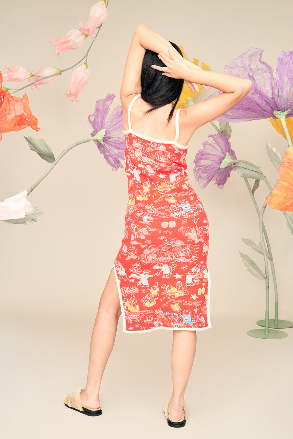 Laza Midi Slip Dress