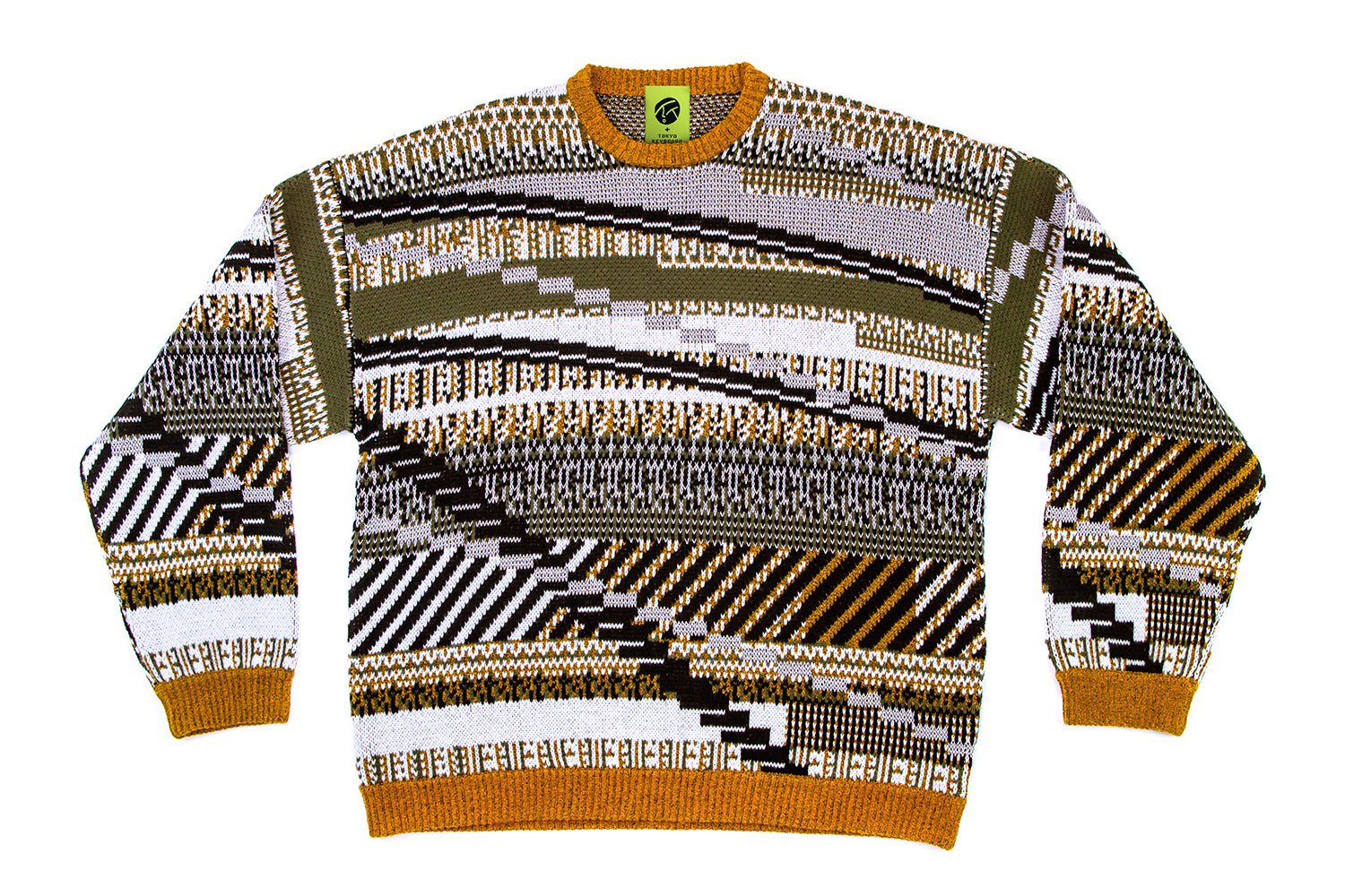TKCXYY GLITCH-isle Tweed Pullover